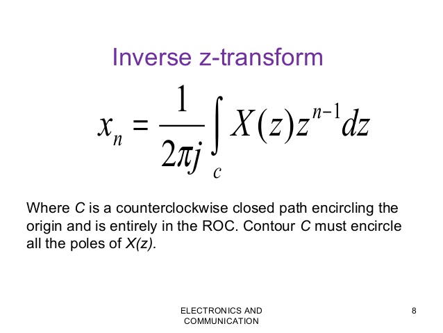 Inverse z transform partial fraction
